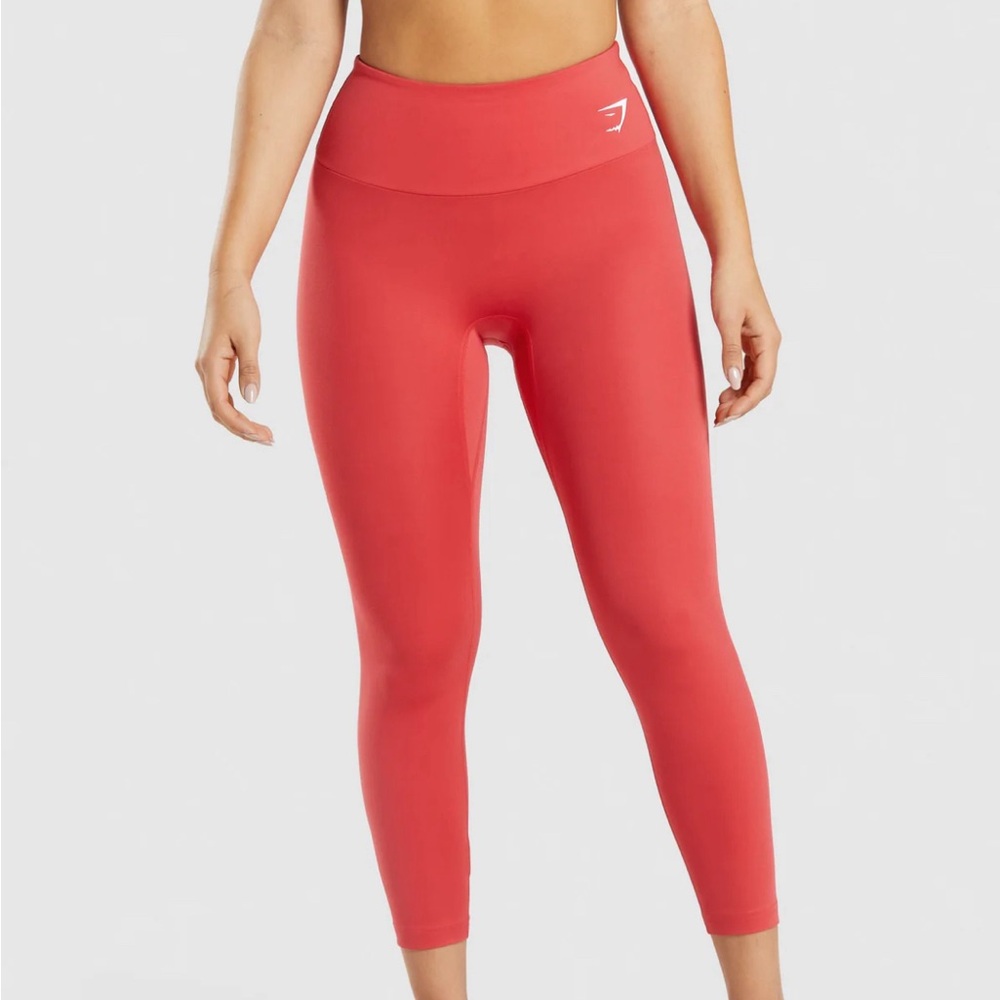 NWOT Gymshark Training 7/8 Leggings - Ruby Red